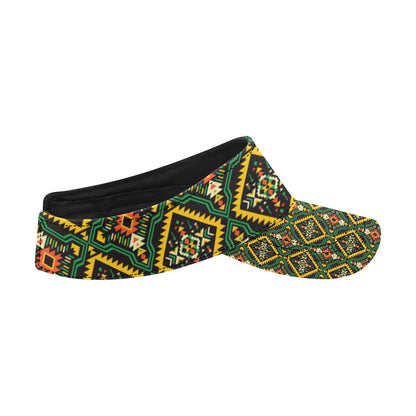 Kente Green Design African Print Unisex Sun Visor