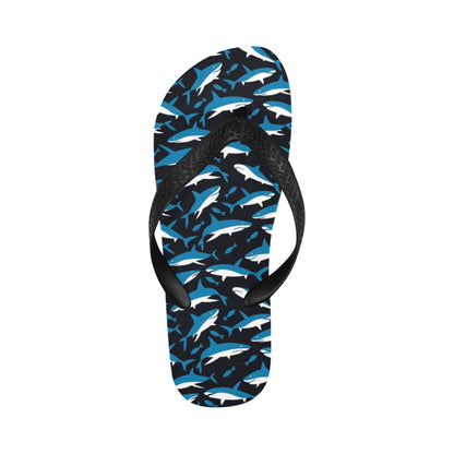 Shark Print Design LKS303 Flip Flops