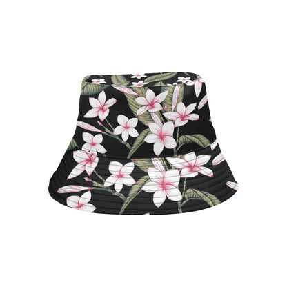 Plumeria Pattern Print Design PM021 Unisex Bucket Hat