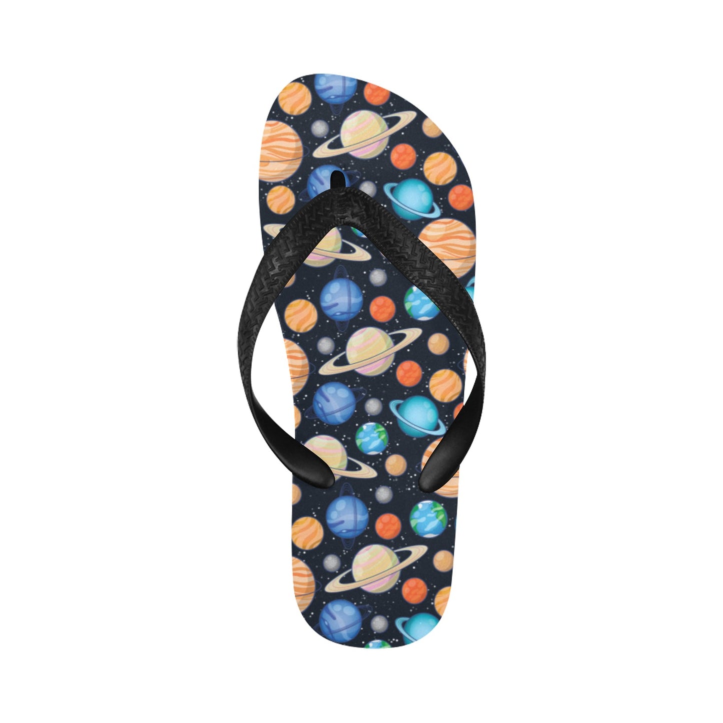 Planet Colorful Print Design LKS301 Flip Flops
