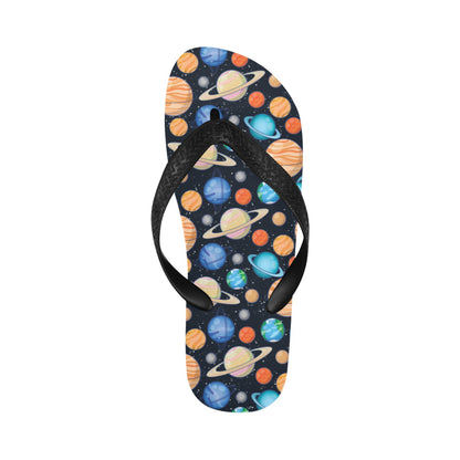 Planet Colorful Print Design LKS301 Flip Flops