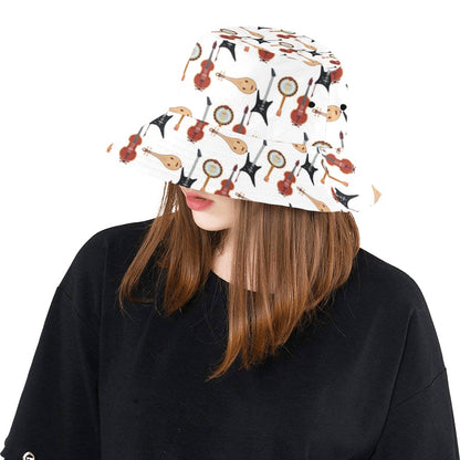 Banjo Print Design LKS403 Unisex Bucket Hat