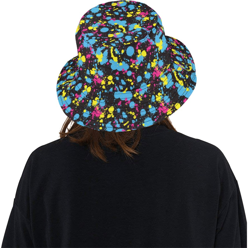 Splatter Colorful Print Design LKS301 Unisex Bucket Hat