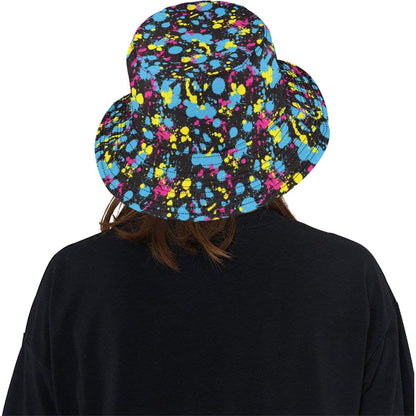 Splatter Colorful Print Design LKS301 Unisex Bucket Hat