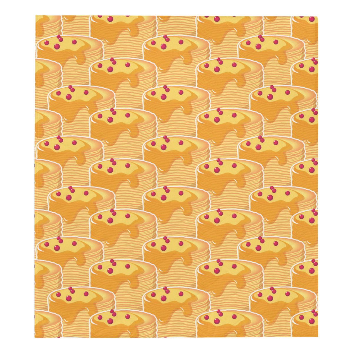 Pancake Pattern Print Design A04 Premium Quilt