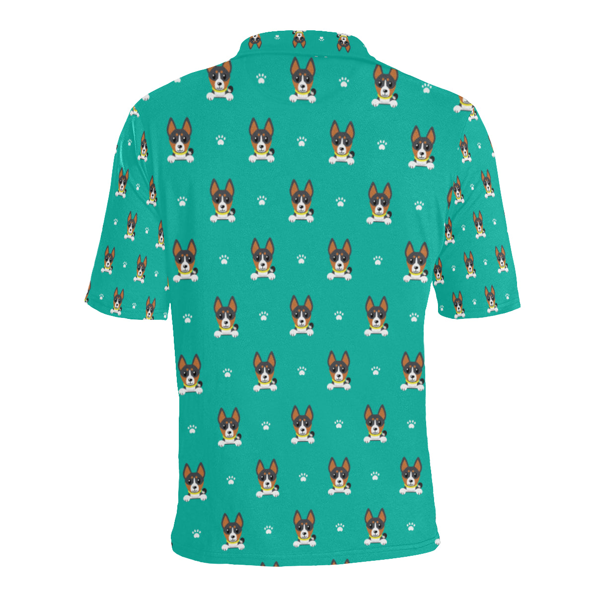Basenji Pattern Print Design 03 Men Polo Shirt
