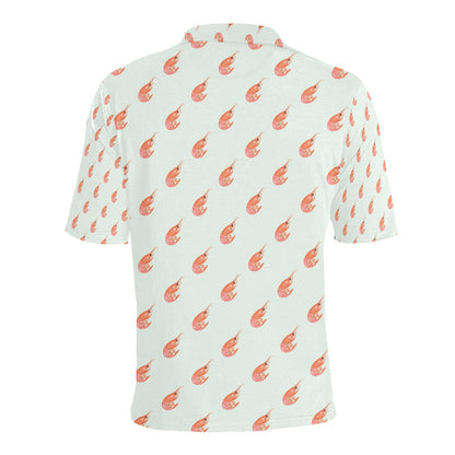 Shrimp Print Design LKS304 Men Polo Shirt