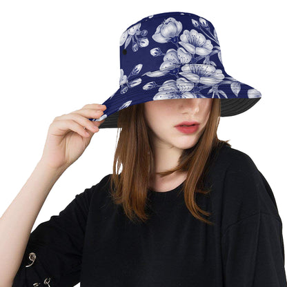 Cherry Blossom Pattern Print Design CB01 Unisex Bucket Hat