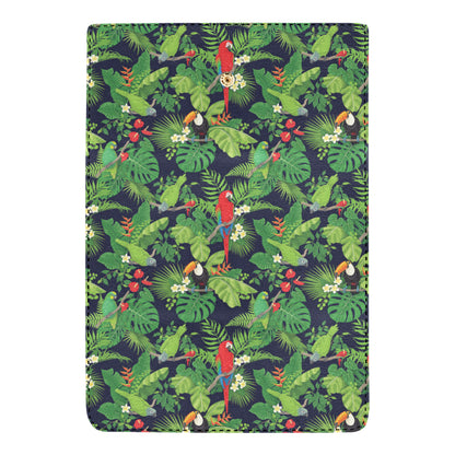 Rainforest Parrot Pattern Print Design A03 Women's Trifold Wallet