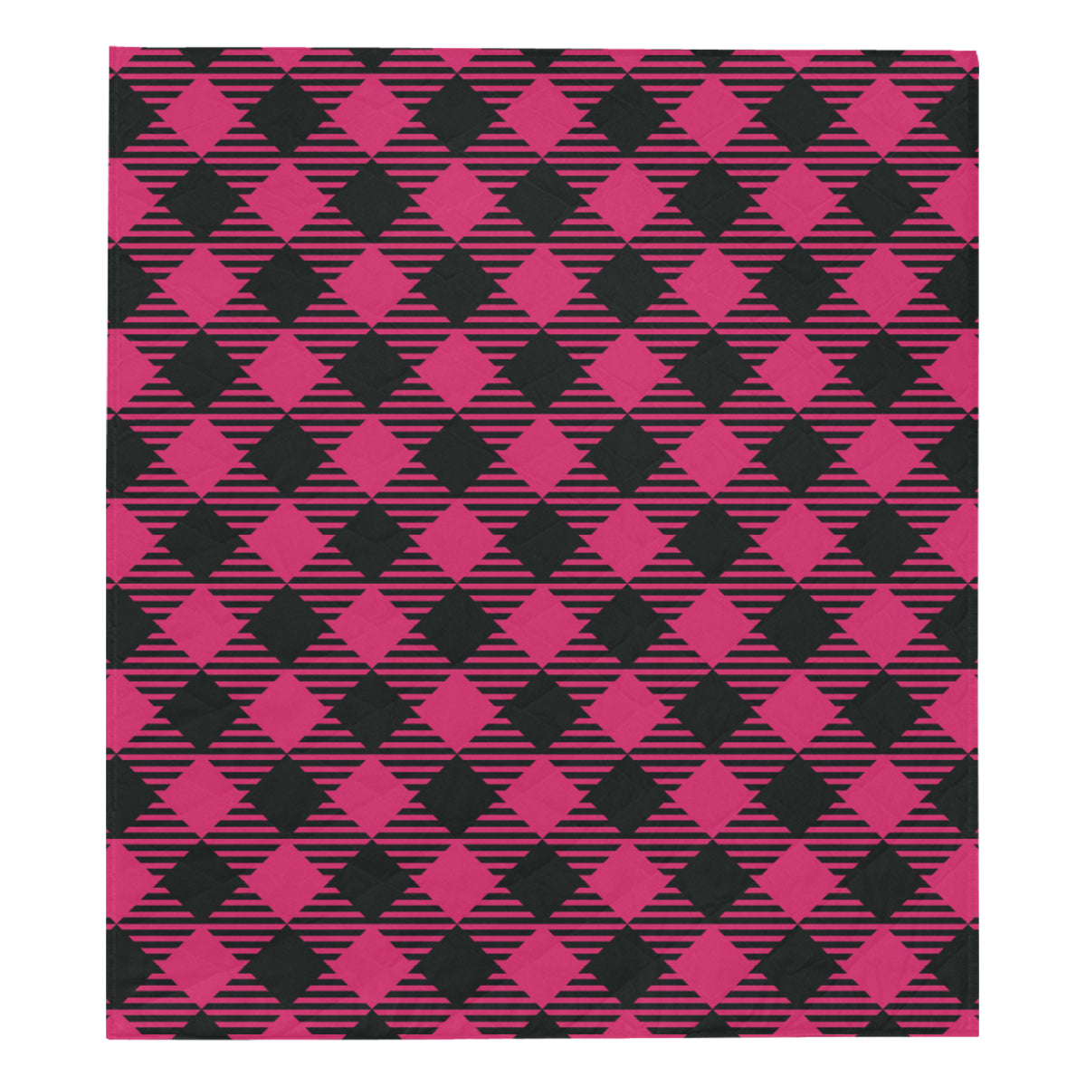 Buffalo check Pink Pattern Print Design 01 Premium Quilt