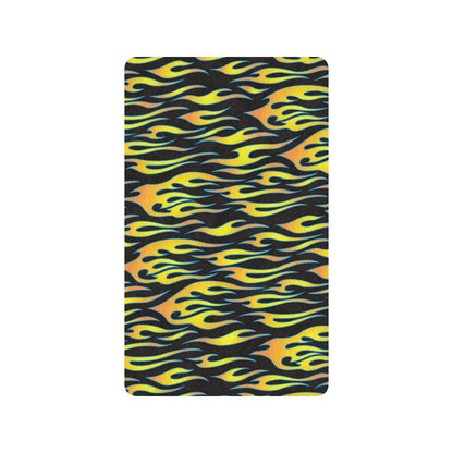 Flame Fire Yellow Pattern Rubber Doormat