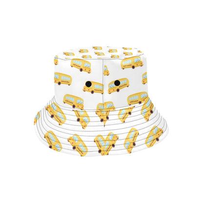 School Bus Print Design LKS306 Unisex Bucket Hat