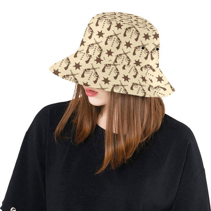 Western Cowboy Print Design LKS302 Unisex Bucket Hat
