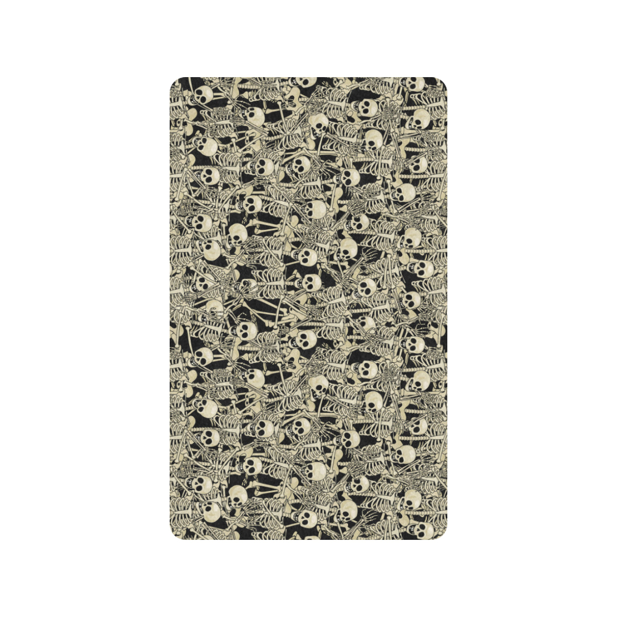 Skeleton Design Print Rubber Doormat