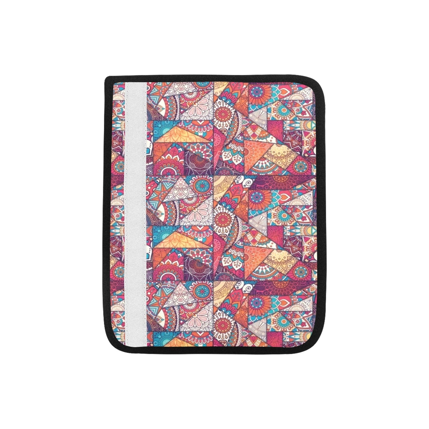 Patchwork Print Design LKS401 Car Seat Belt Cover