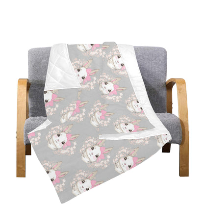 Rabbit Pattern Print Design RB07 Premium Quilt