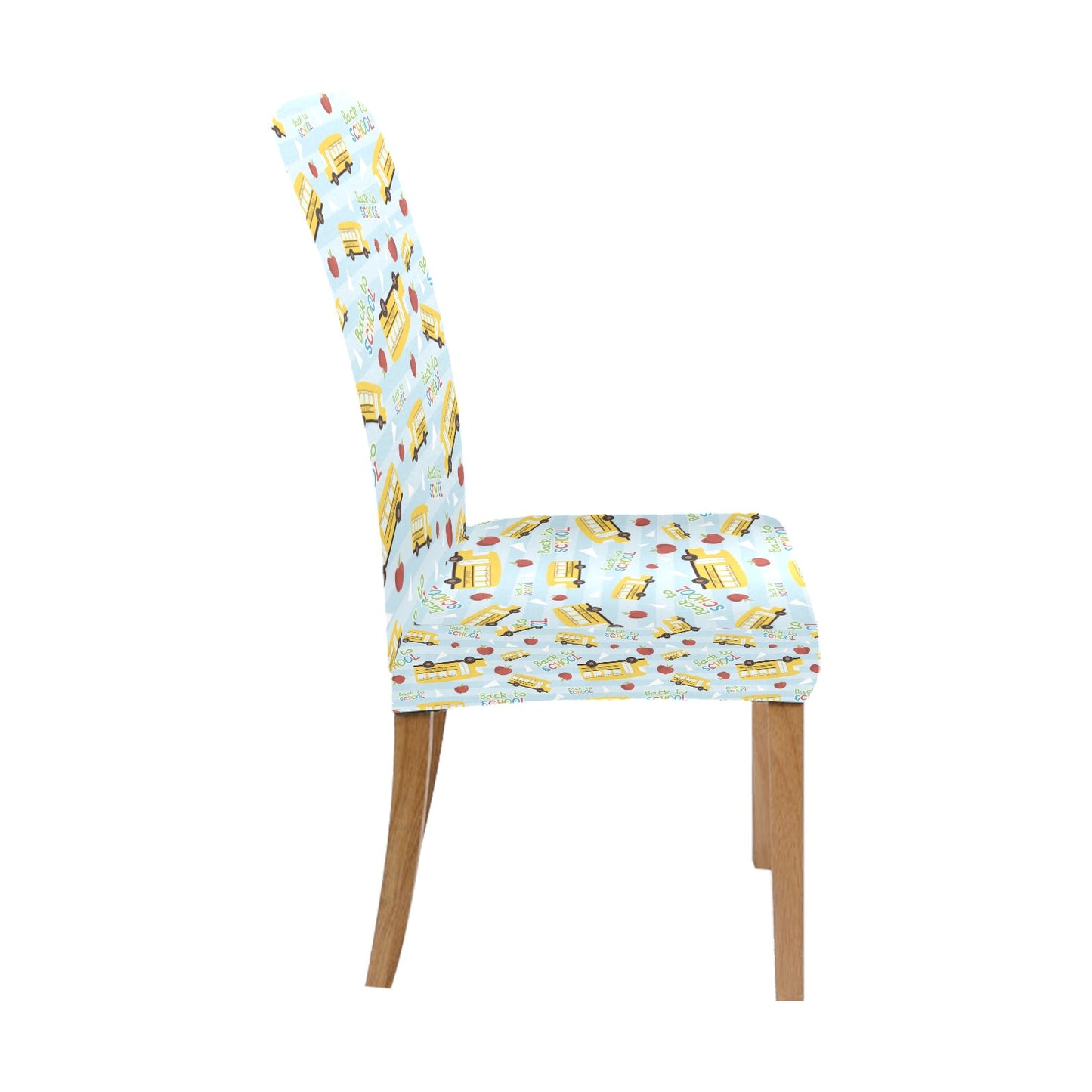 School Bus Back To School Print Design LKS303 Dining Chair Slipcover