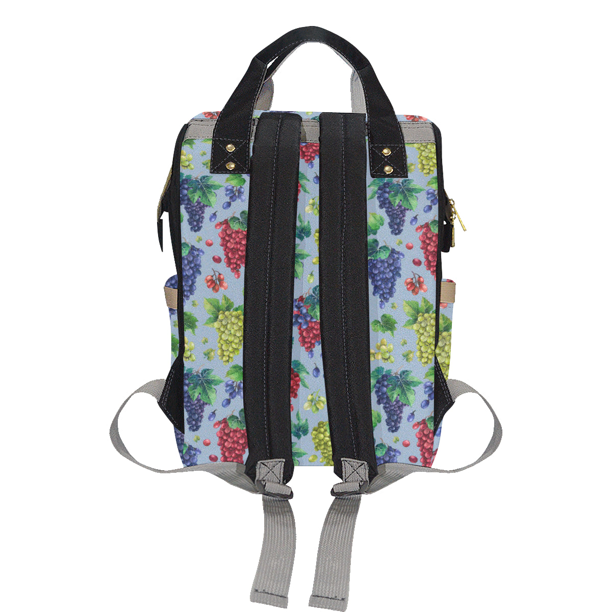 Grape Pattern Print Design GP06 Diaper Bag Backpack