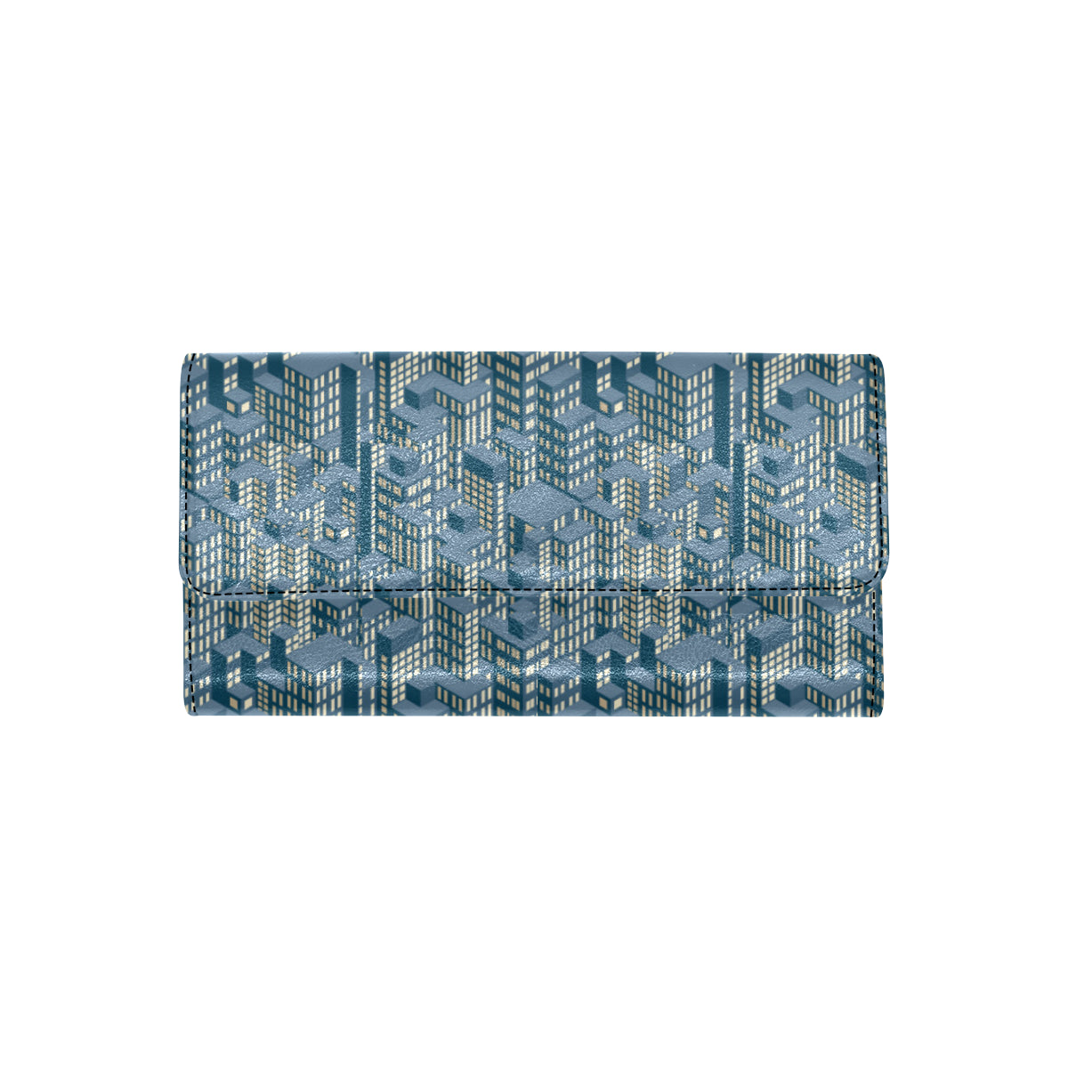 City  Pattern Print Design 01 Women's Trifold Wallet