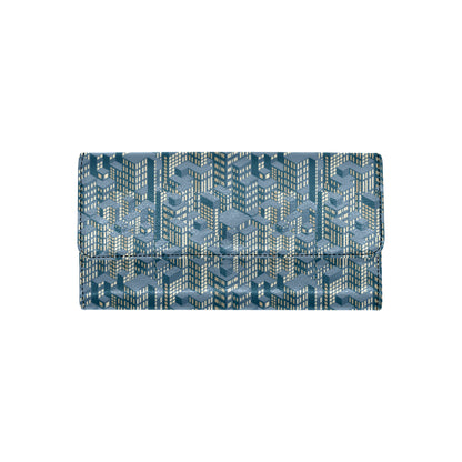 City  Pattern Print Design 01 Women's Trifold Wallet