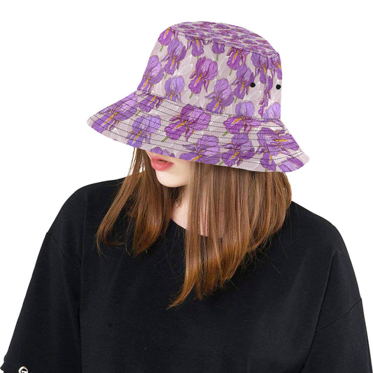 Iris Pattern Print Design IR05 Unisex Bucket Hat