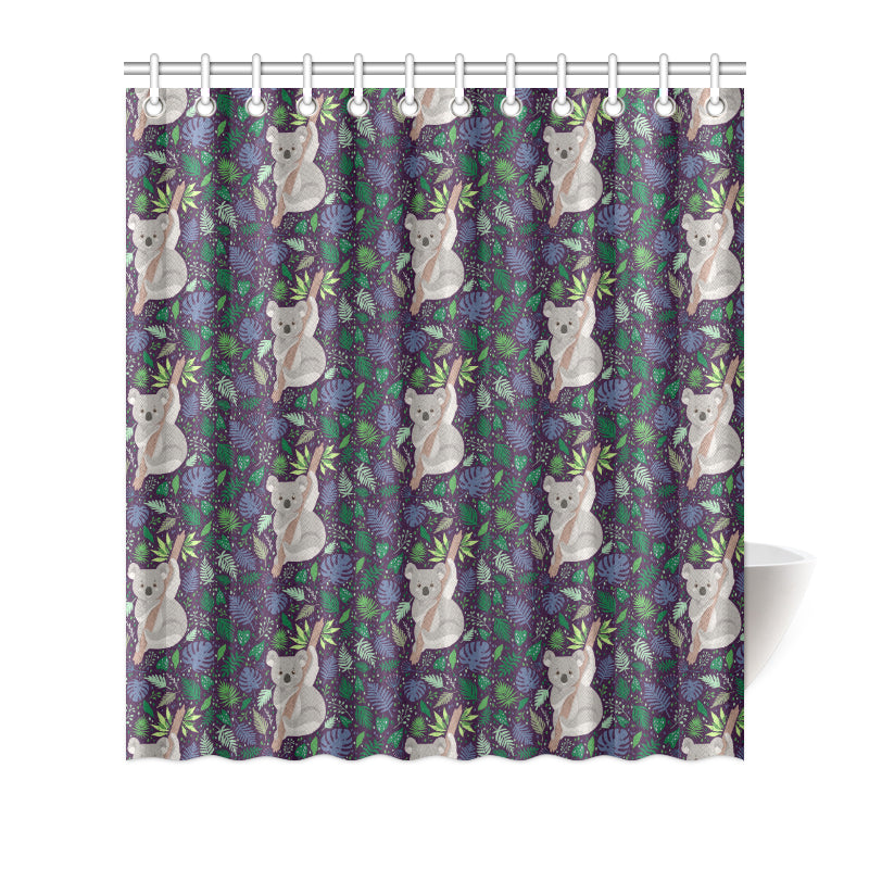 Koala Pattern Print Design 06 Shower Curtain