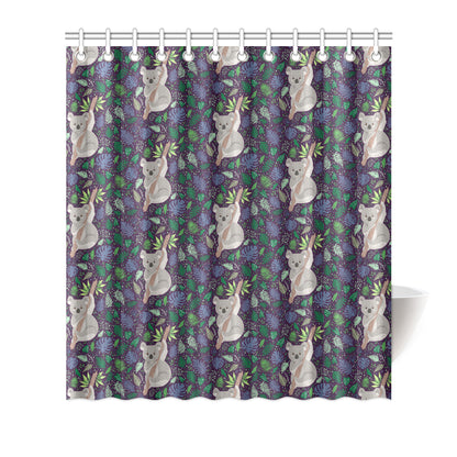 Koala Pattern Print Design 06 Shower Curtain