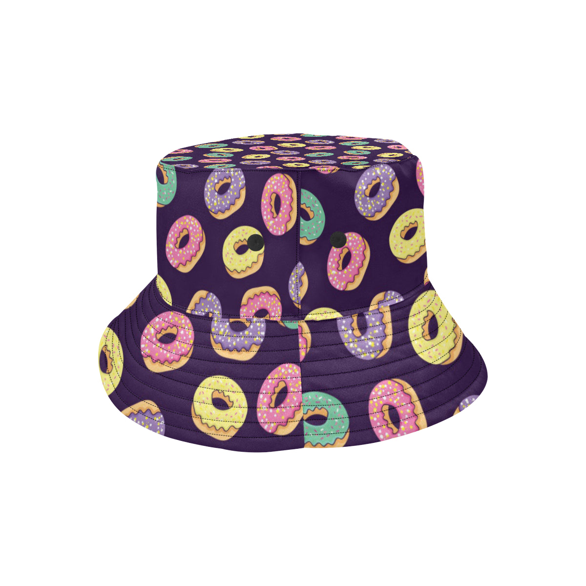 Donut Pattern Print Design DN08 Unisex Bucket Hat