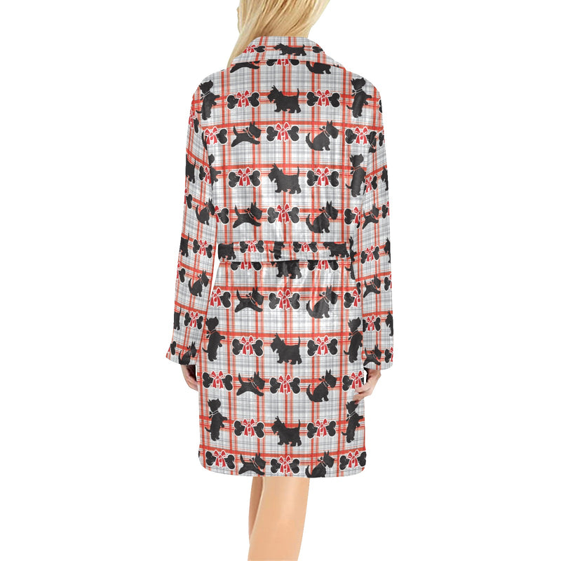 Scottish Terriers Print Design LKS3014 Women's Fleece Robe