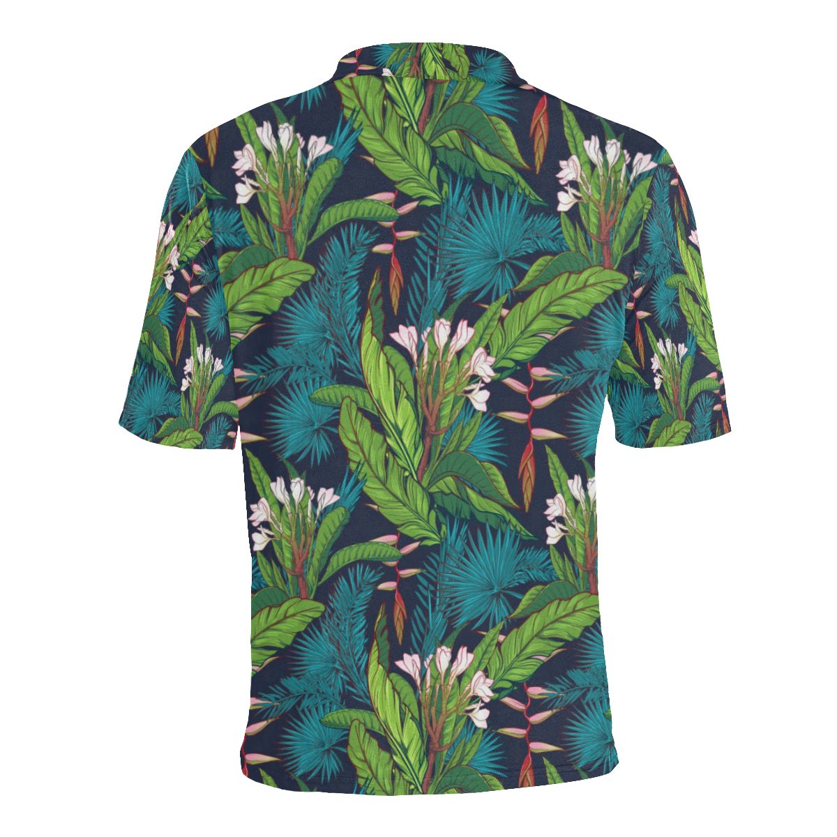 Rainforest Pattern Print Design RF01 Men Polo Shirt
