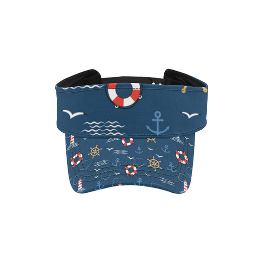Nautical Pattern Print Design A06 Unisex Sun Visor