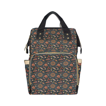 Barbecue Pattern Print Design 02 Diaper Bag Backpack
