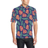 Palm Leaves Pattern Print Design PL011 Men Polo Shirt