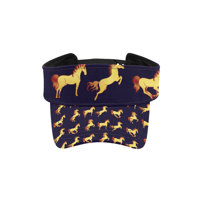 Gold Horse Pattern Unisex Sun Visor