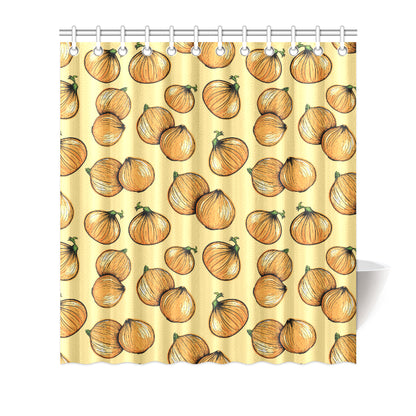 Onion Pattern Print Design A04 Shower Curtain