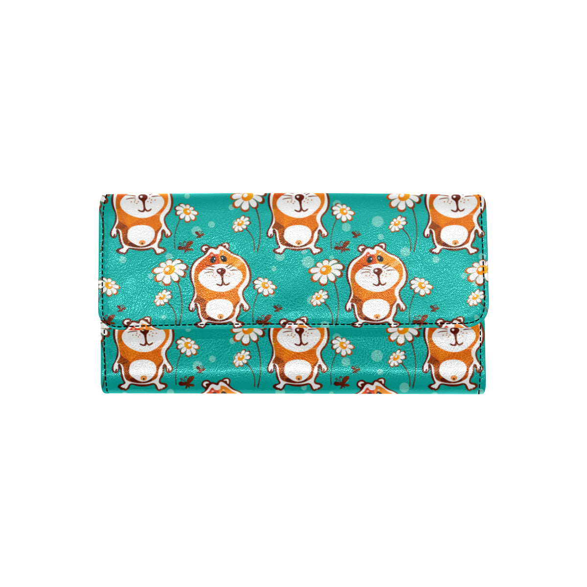 Hamster Pattern Print Design 01 Women's Trifold Wallet