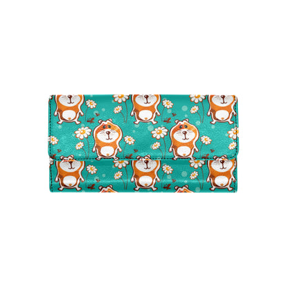 Hamster Pattern Print Design 01 Women's Trifold Wallet