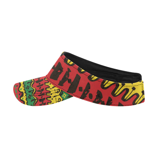 Rasta Pattern Print Design A01 Unisex Sun Visor