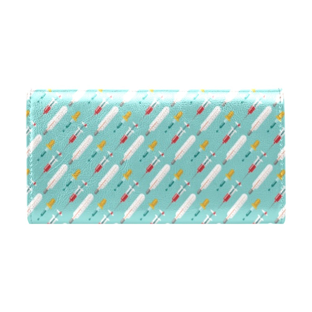 Phlebotomist Medical Print Women's Trifold Wallet