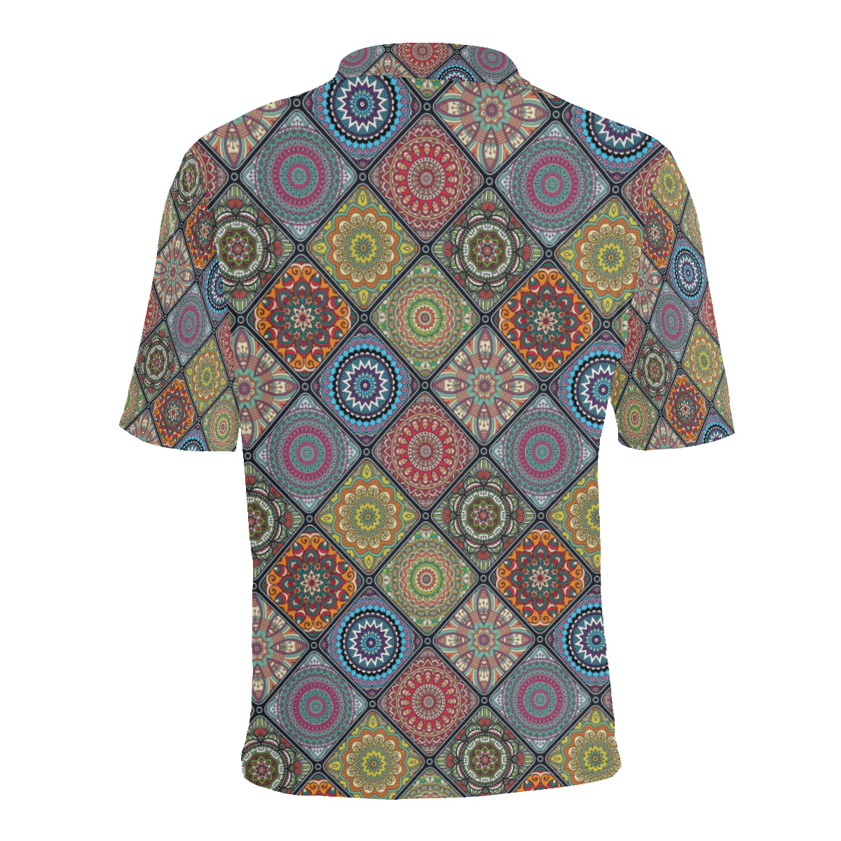 Bohemian Pattern Print Design 05 Men Polo Shirt