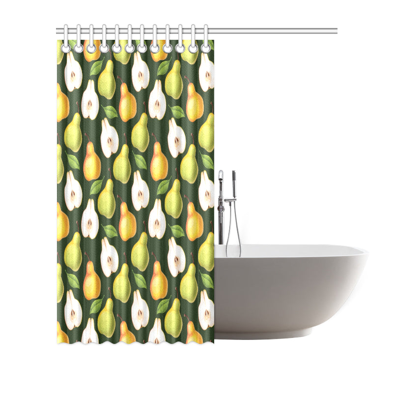 Pear Pattern Print Design PE06 Shower Curtain