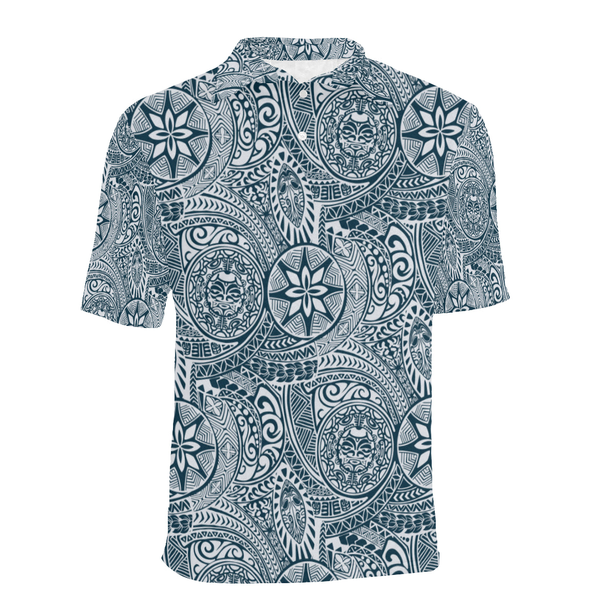 Polynesian Pattern Print Design A03 Men Polo Shirt