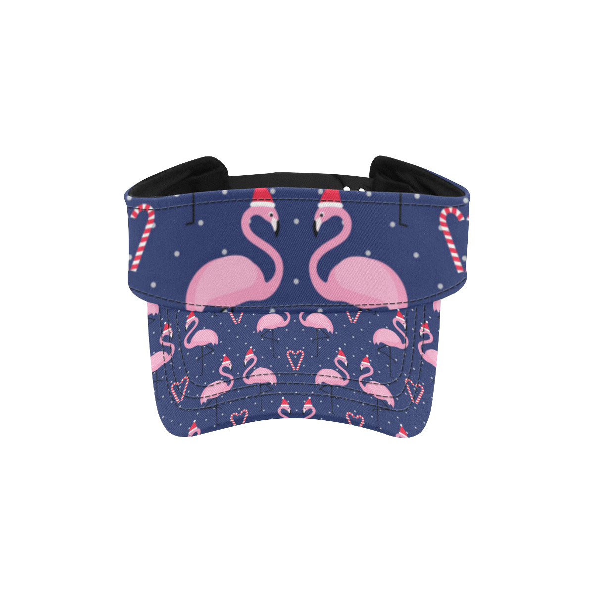 Flamingo Christmas Unisex Sun Visor