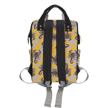 Scorpion Pattern Print Design 01 Diaper Bag Backpack
