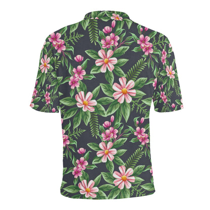 Summer Floral Pattern Print Design SF010 Men Polo Shirt