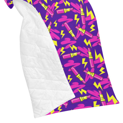 Lipstick Pattern Print Design LT04 Premium Quilt