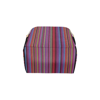 Serape Stripe Print Diaper Bag Backpack