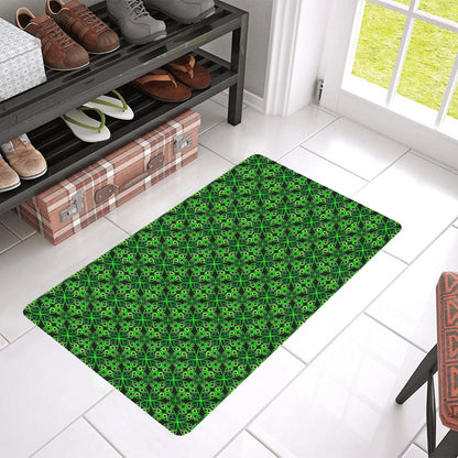 Celtic Green Neon Design Rubber Doormat