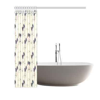 Palm Tree Pattern Print Design PT08 Shower Curtain