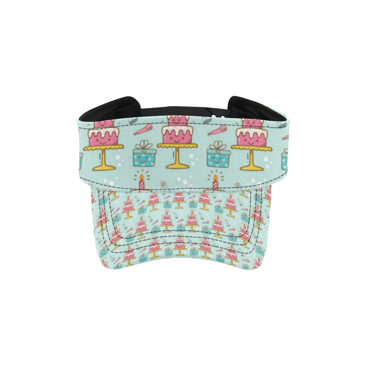 Cake Pattern Print Design 06 Unisex Sun Visor